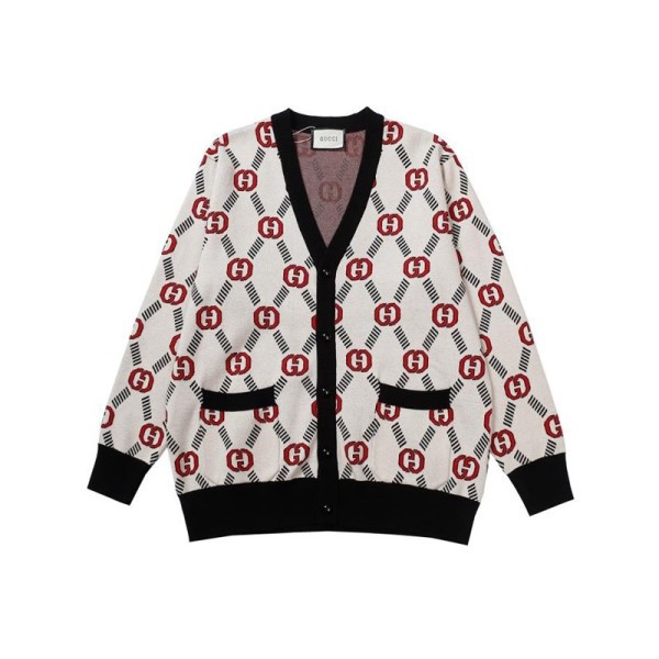 ✨구찌 남성 브이넥 블랙 가디건 - Gucci Mens Black Cardigan - gu167x