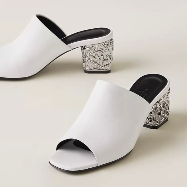✨에르메스 여성 화이트 샌들 - Hermes Womens White Sandals - he237x