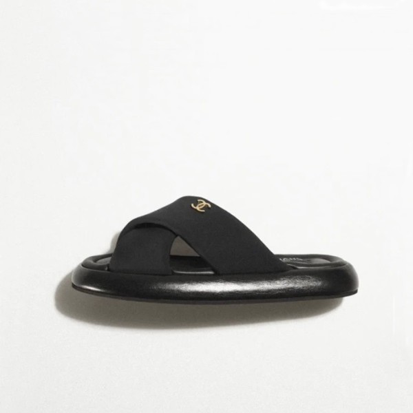 ✨샤넬 여성 블랙 슬리퍼 - Chanel Womens Black Slippers - ch494x