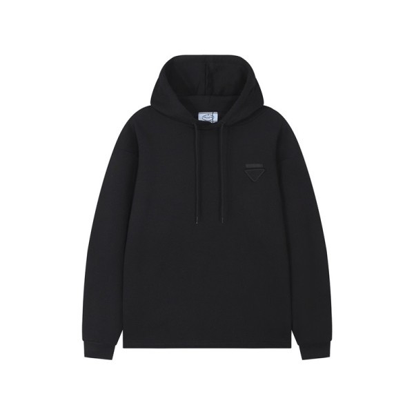 ✨프라다 남성 캐쥬얼 블랙 후드티 - Prada Mens Black Hoodie - pr666x