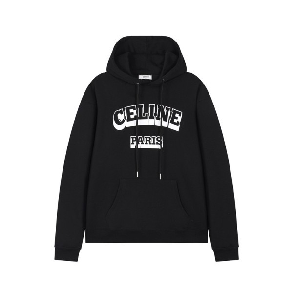 ✨셀린느 남성 캐쥬얼 블랙 후드티 - Celine Mens Black Hoodie - ce185x