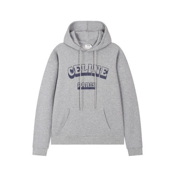 ✨셀린느 남성 캐쥬얼 그레이 후드티 - Celine Mens Gray Hoodie - ce187x