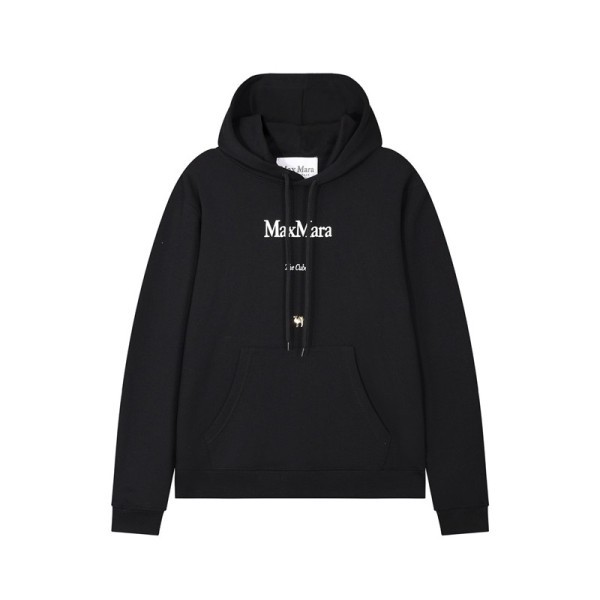 ✨막스마라 남/녀 캐쥬얼 블랙 후드티 - Maxmara Unisex Black Hoodie - max112x