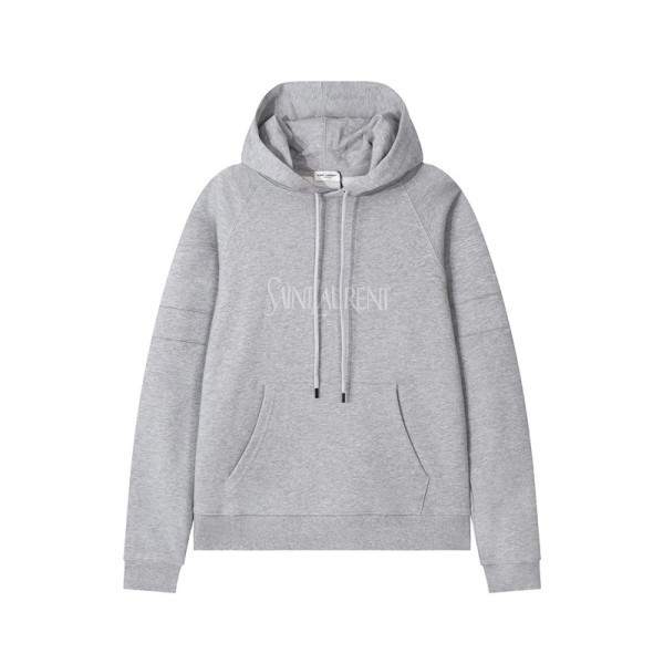 ✨입생로랑 남성 캐쥬얼 그레이 후드티 - Saint laurent Mens Gray Hoodie - ysl417x