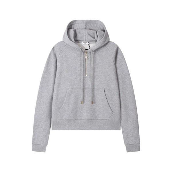 ✨셀린느 여성 캐쥬얼 그레이 후드티 - Celine Womens Gray Hoodie - ce188x