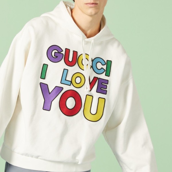 ✨구찌 남/녀 트렌디 화이트 후드티 -  Gucci Unisex White Hoodie - gu918x