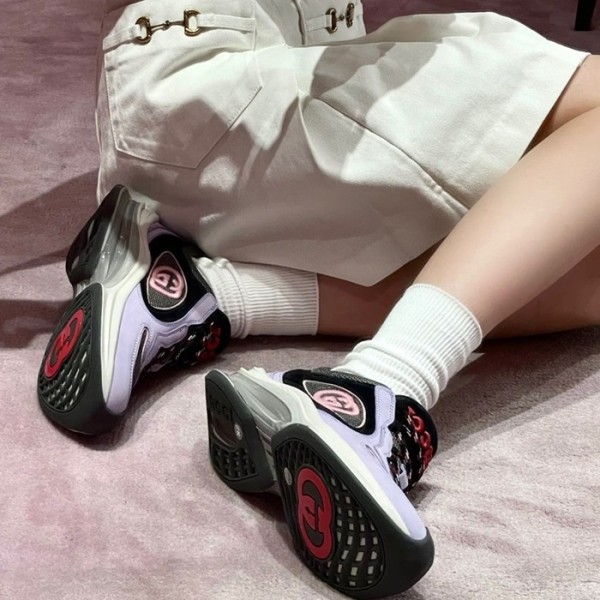 ✨구찌 남/녀 GG 퍼플 라이톤 - Gucci Unisex Purple Sneakers- gu943X