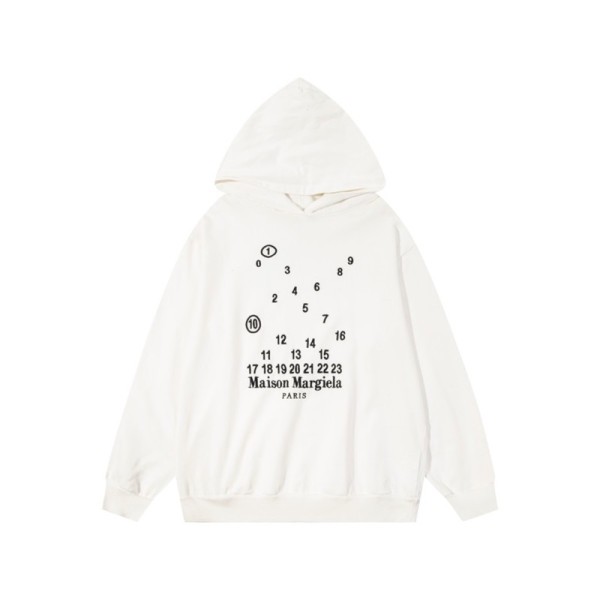 ✨메종마르지엘라 남성 화이트 후드티 - Maison margiela Mens White Hoodie - mai208x