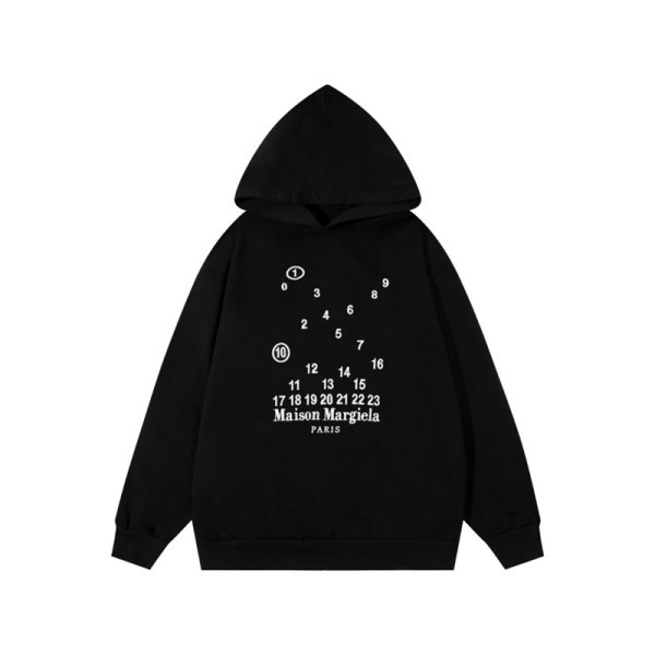 ✨메종마르지엘라 남성 블랙 후드티 - Maison margiela Mens Black Hoodie - mai209x