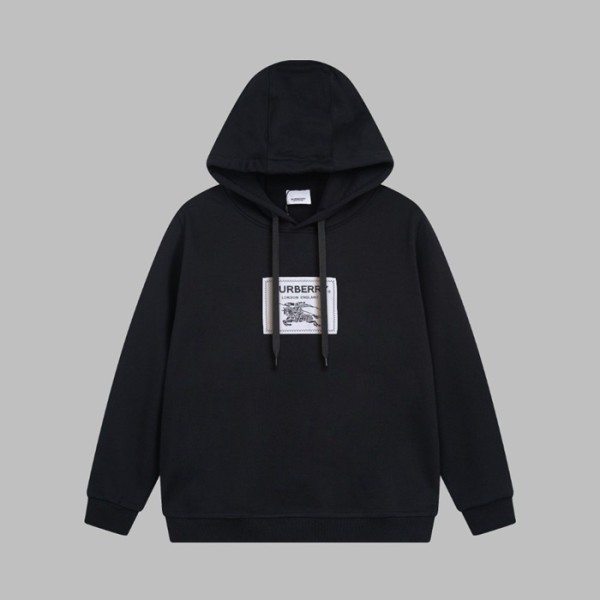 ✨버버리 남성 블랙 후드티 - Burberry Mens Black Hoodie - bu266x