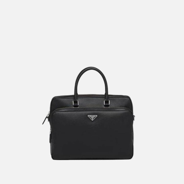 ✨프라다 남성 사피아노 브리프케이스 【매장-410만원대】 - Prada Mens Black Tote Bag - pr697x