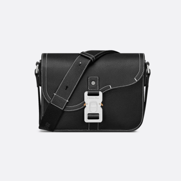 ✨디올 남성 그레인 카프스킨 새들 메신저백 【매장-320만원대】 - Dior Mens Black Cross Bag - di640x