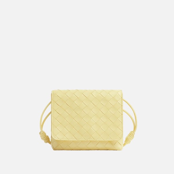 ✨보테가 여성 미니 인트레치아토 크로스바디 백 【매장-350만원대】 - Bottega Veneta Womens Yellow Cross Bag - bv124x