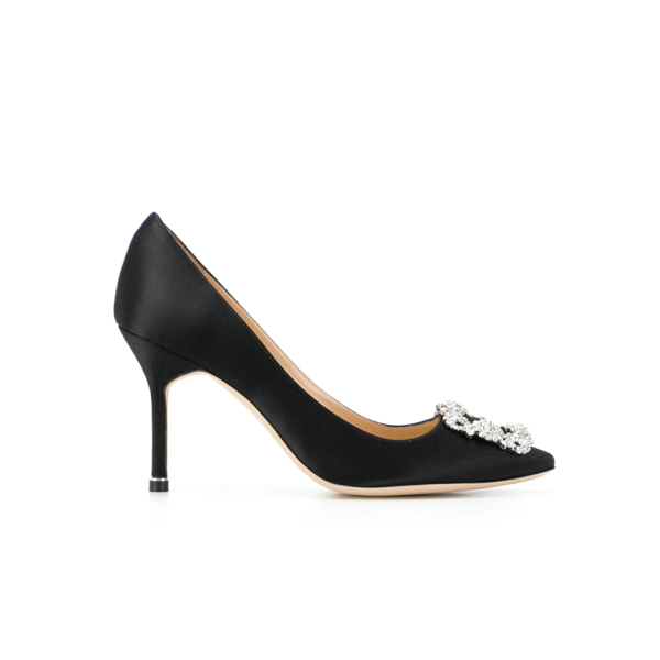 ✨마놀로블라닉 여성 한기시 90 새턴 펌프스 【매장-200만원대】 - Manolo Blahnik Womens Black Pumps- mb01x