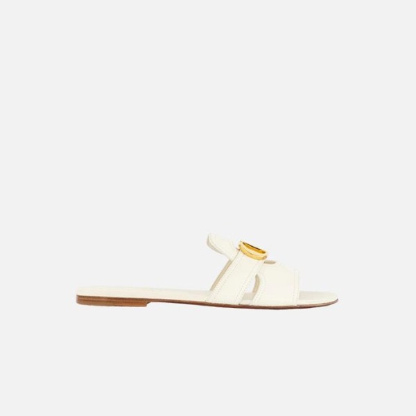 ✨디올 여성 30몽테인 카프스킨 슬리퍼 【매장-140만원대】 - Dior Womens White Slippers - di651x