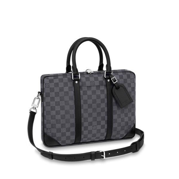 ✨루이비통 남성 포르트 도큐멍 보야주 PM N40445 【매장-310만원대】 - Louis vuitton Mens Black Tote Bag - lv1813x