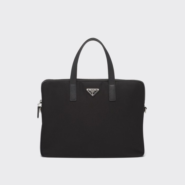 ✨프라다 남성 리나일론 및 사피아노 브리프케이스 【매장-330만원대】 - Prada Mens Black Tote Bag - pr702x