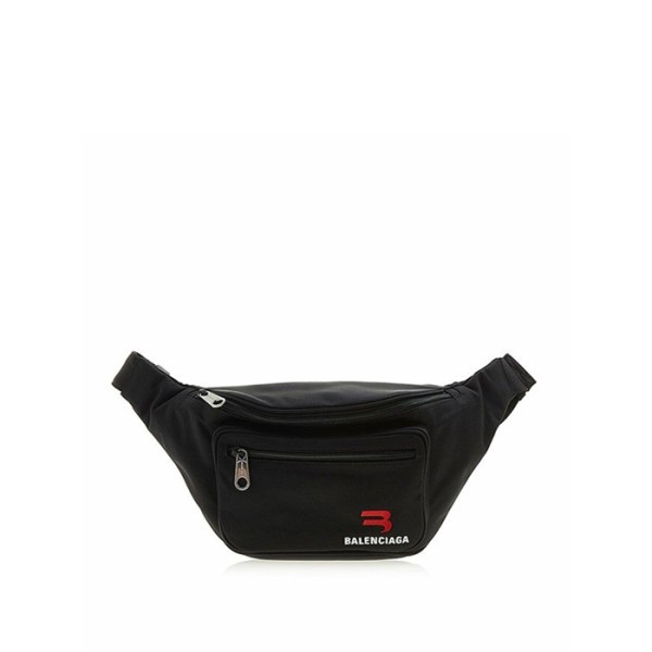 ✨발렌시아가 남성 뉴시그니처 3B 로고자수 리사이클 나일론 벨트백 【매장-150만원대】 - Balenciaga Mens Black Hip Sack- ba584x