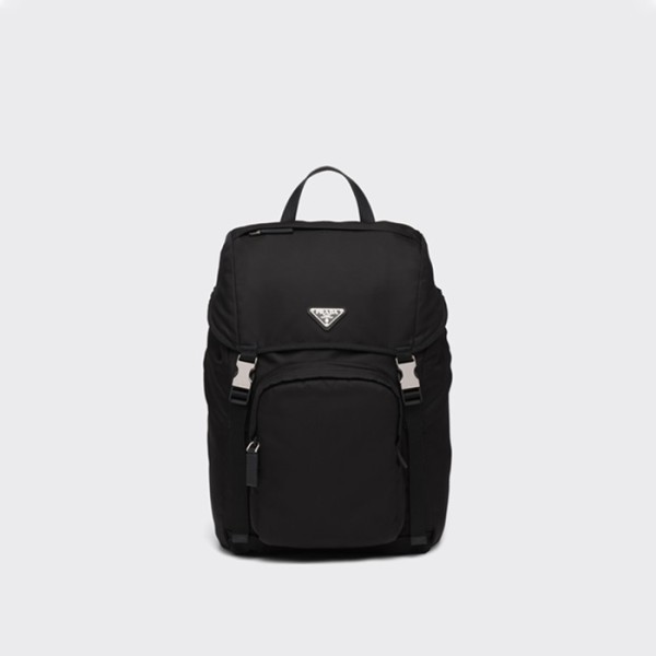 ✨프라다 남성 리나일론 및 사피아노 가죽 백팩 2VZ135【매장-300만원대】 - Prada Mens Black Backpack - pr706x