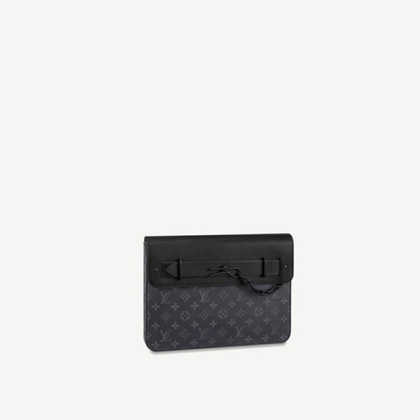 ✨루이비통 남성 포쉐트 스티머 클러치 M80107【매장-200만원대】 - Louis vuitton Mens Black Clutch- lv1831x