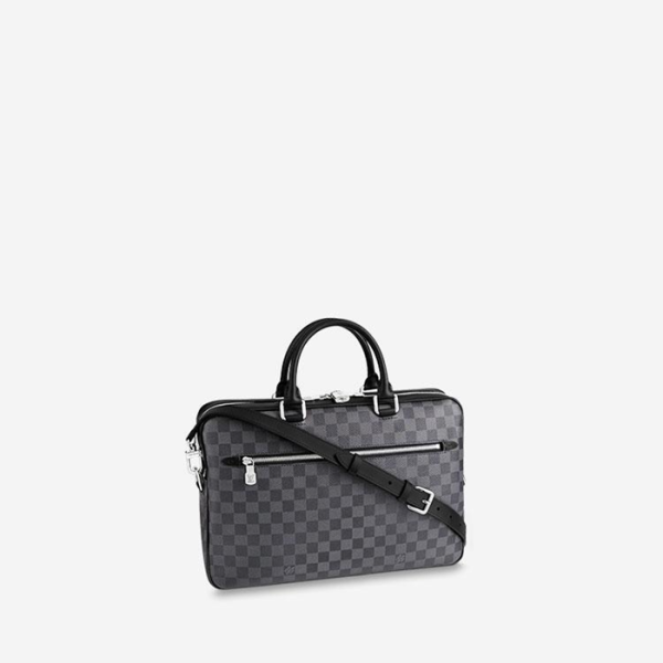 ✨루이비통 남성 포르트-도큐멍 MM N50200 【매장-400만원대】 - Louis vuitton Mens Black Tote Bag - lv1832x