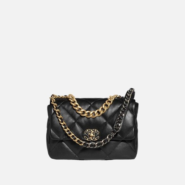 ✨샤넬 여성 램스킨 19백 【매장-1400만원대】 - Chanel Womens Black 19 Bag - ch507x
