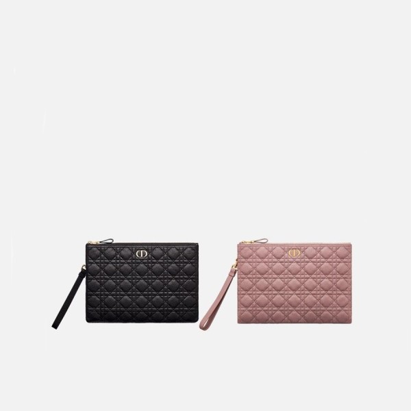 ✨디올 여성 까나쥬 카프스킨 카로 데일리 클러치 【매장-200만원대】 - Dior Womens Clutch Bag - di658x