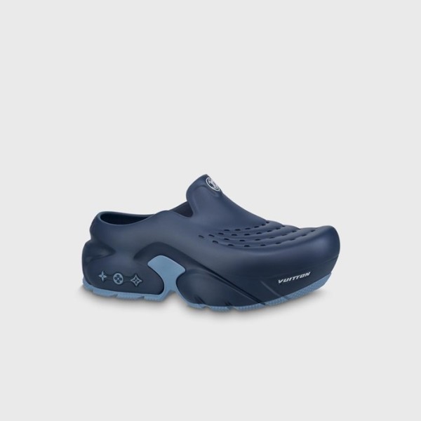 ✨루이비통 남성 LV 샤크 네이비 클로그 【매장-110만원대】 - Louis vuitton Mens Navy Sandal - lv1835x