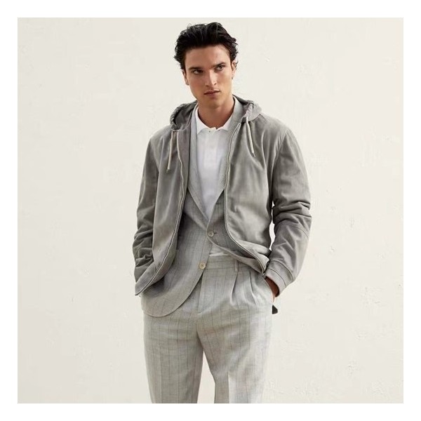 ✨브루넬로쿠치넬리 남성 그레이 자켓 - Brunello Cucinelli Mens Gray Jackets - bru74x