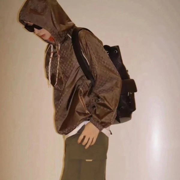 ✨구찌 남성 캐쥬얼 브라운 집업 자켓 - Gucci Mens Brown Jackets - Gu979x