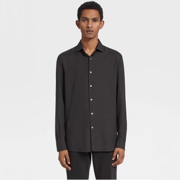 ✨에르메네질도 제냐 남성 블랙 셔츠 - Ermenegildo Zegna Mens Black Shirts - zeg108x