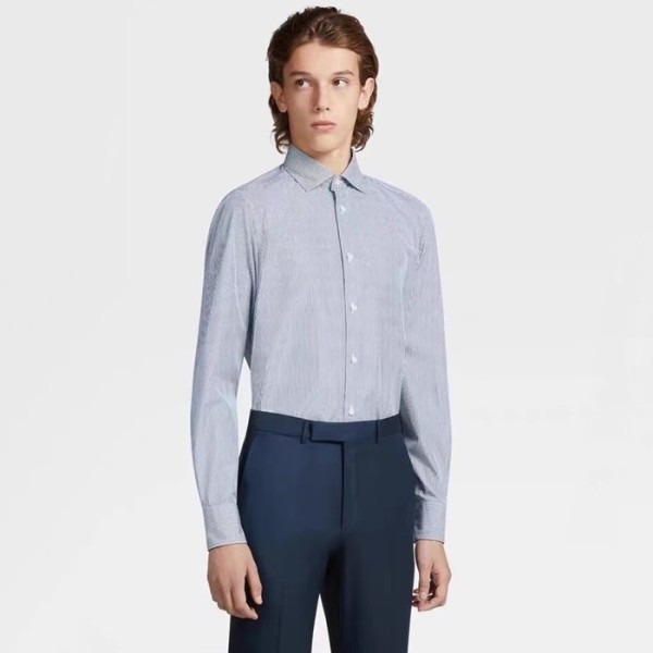 ✨에르메네질도 제냐 남성 블루 셔츠 - Ermenegildo Zegna Mens Blue Shirts - zeg109x