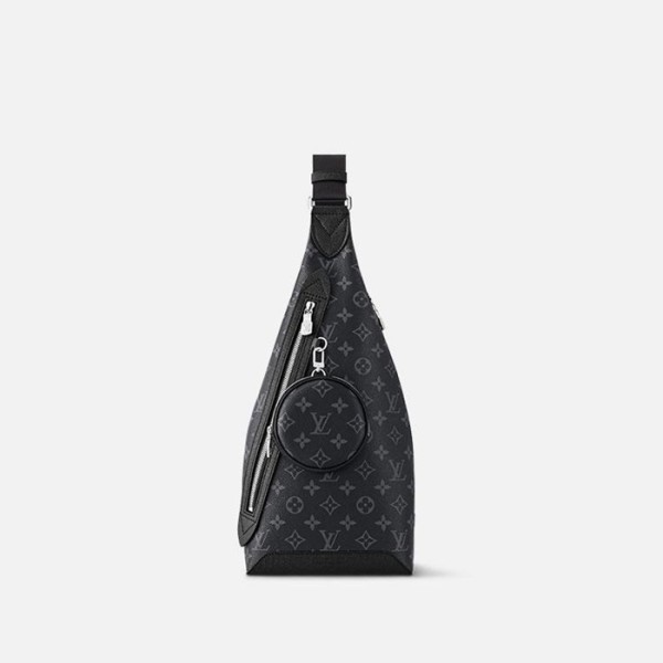 ✨루이비통 남성 모노그램 이클립스 듀오 슬링백 【매장-320만원대】 - Louis vuitton Mens Black Cross Bag - lv1888x