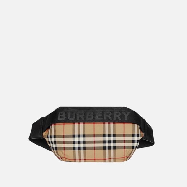 ✨버버리 남성 소니 빈티지 체크 벨트백 【매장-180만원대】 - Burberry Mens Beige Hip-sack - bu311x