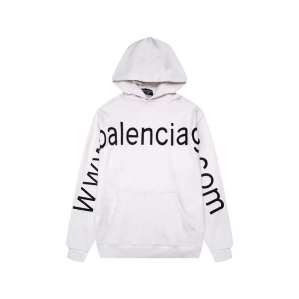 ✨발렌시아가 남성 화이트 후드티 - Balenciaga Mens White Hoodie - ba701x