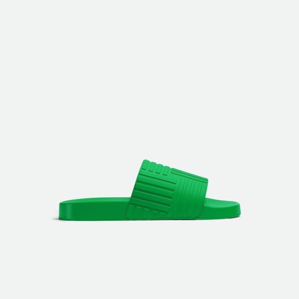 ✨보테가베네타 남/녀 슬라이드 패러킷 슬리퍼 【매장-90만원대】 - Bottega Veneta Unisex Green Slippers - bv188x