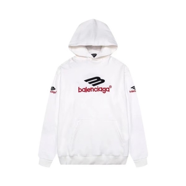 ✨발렌시아가 남성 화이트 후드티 - Balenciaga Mens White Hoodie - ba703x