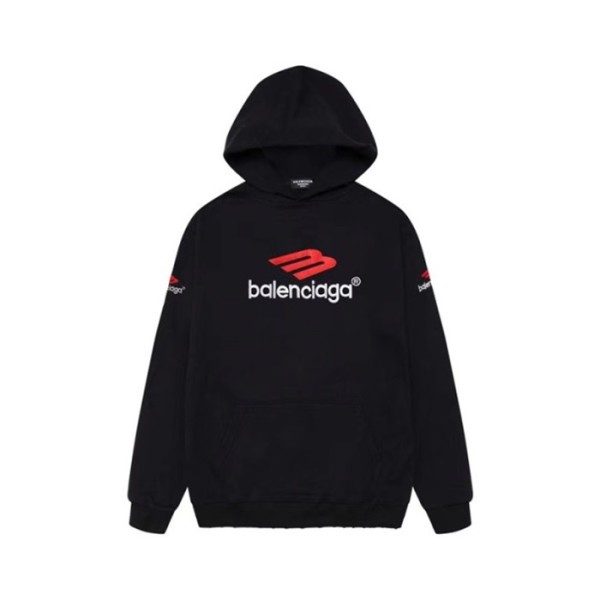 ✨발렌시아가 남성 블랙 후드티 - Balenciaga Mens Black Hoodie - ba704x