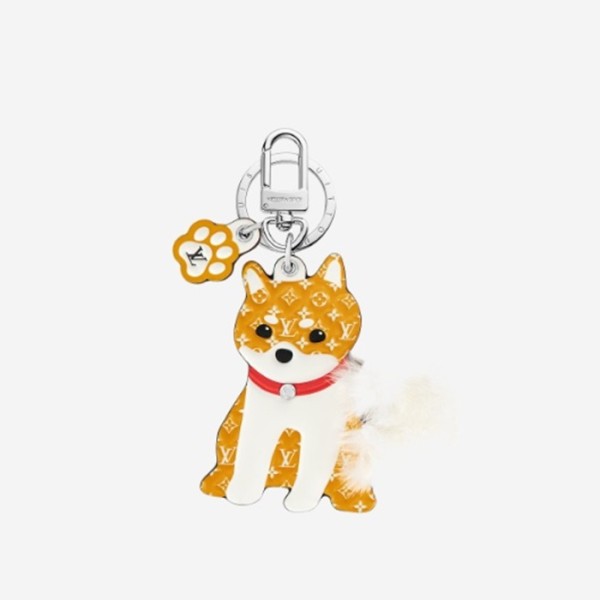 ✨루이비통 LV 남성 Shiba 키링 M01199 【매장-120만원대】 - Louis vuitton Mens White Key Ring - acc227x