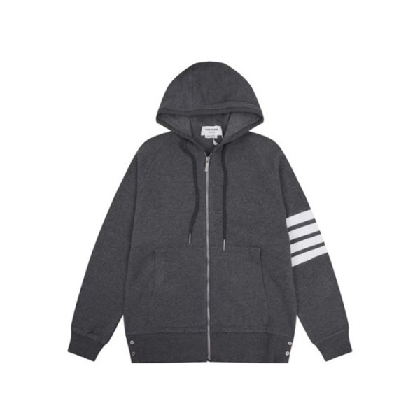 ✨톰브라운 남성 캐쥬얼 그레이 후드티 - Thom Browne Mens Gray Hoodie - th91x