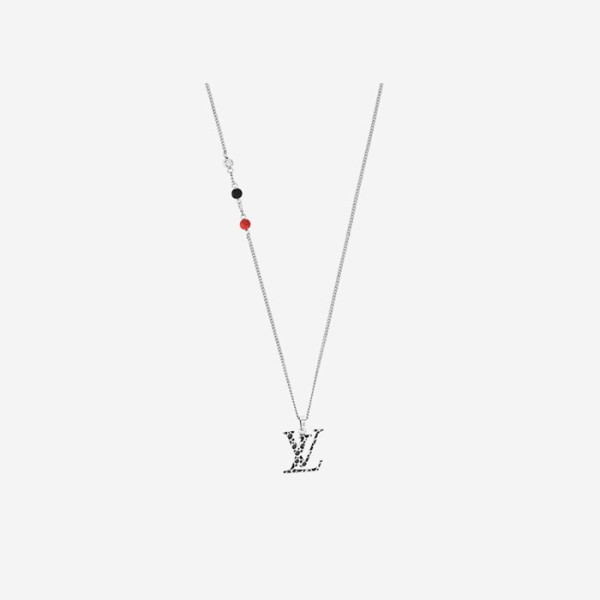 ✨루이비통 남성 인피니티 도트 펜던트 M01089 【매장-110만원대】 - Louis vuitton Mens White Gold Necklace - acc253x