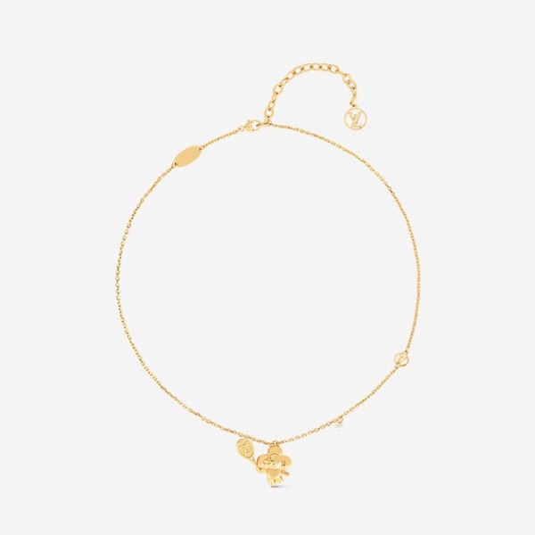 ✨루이비통 여성 비비엔 온 더 코트 목걸이 M00755 【매장-100만원대】 - Louis vuitton Yellow Gold Necklace - acc292x