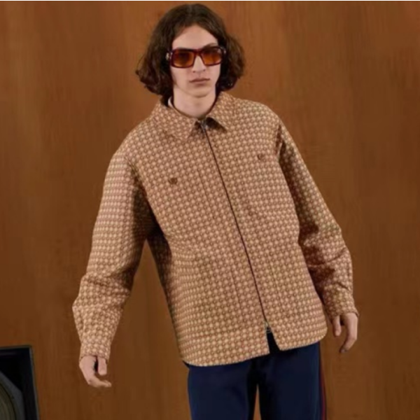 ✨구찌 남성 캐쥬얼 브라운 집업 자켓 - Gucci Mens Brown Jackets - gu1020x