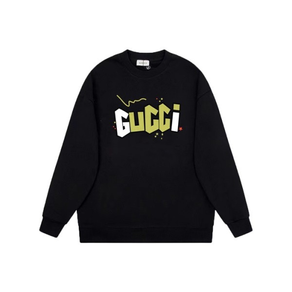 ✨구찌 남성 베이직 블랙 맨투맨 - Gucci Mens Black Tshirts - gu1030x