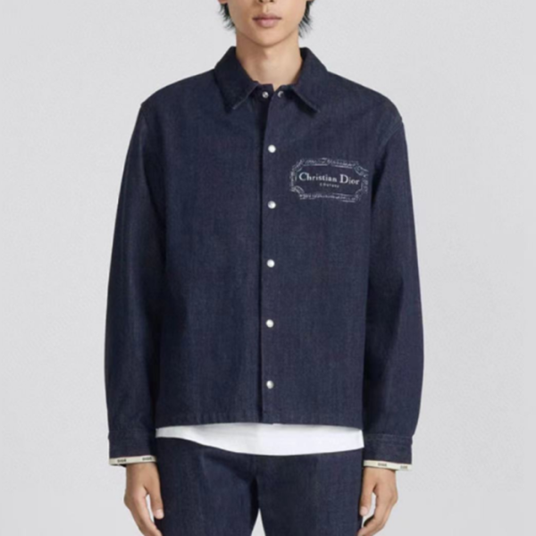 ✨디올 남성 네이비 데님 자켓 - Dior Mens Navy Jackets - di763x
