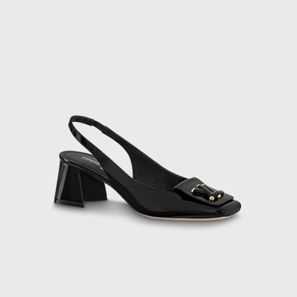 ✨루이비통 여성 쉐이크 슬링백 펌프스 1AB0TW 【매장-160만원대】 - Louis vuitton Womens Black Sandals - lv1966x