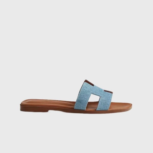 ✨에르메스 여성 오란 샌들 【매장-150만원대】 - Hermes Womens Blue Slippers - he376x