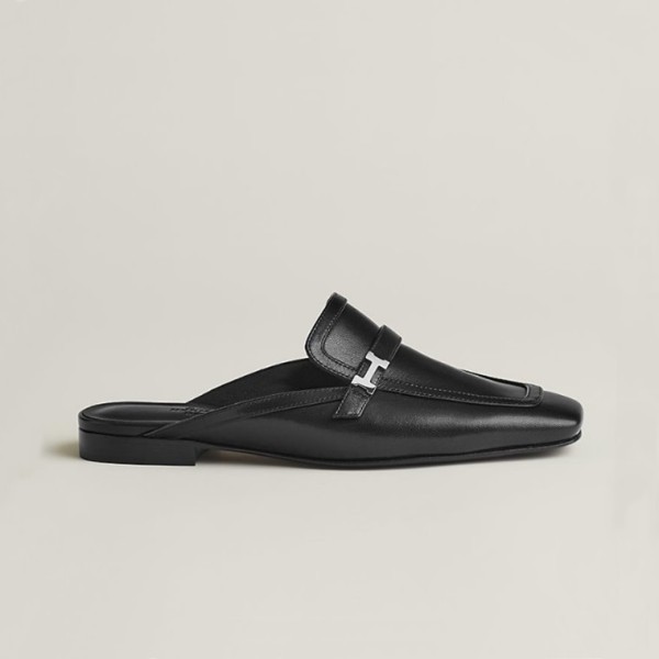 ✨에르메스 그루피 뮬 샌들 【매장-220만원대】 - Hermes Womens Black Mules - he394x