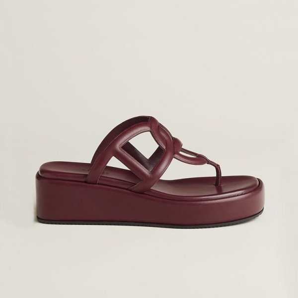 ✨에르메스 여성 샹달 집시 샌들 【매장-220만원대】 - Hermes Womens Bugundy Sandals - he396x