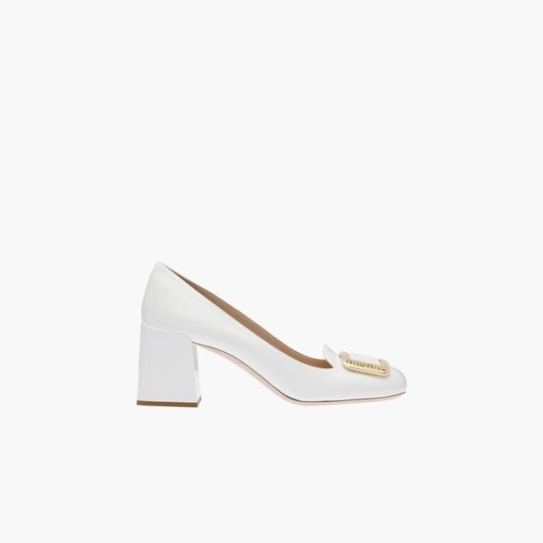 ✨미우미우 여성 페이턴트 가죽 펌프스 힐【매장140만원대】 - Miumiu Womens Black Pumps - miu317x